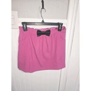 American Girl Doll Grace Meet Skirt Pink Black Bow Youth Girl Size 16